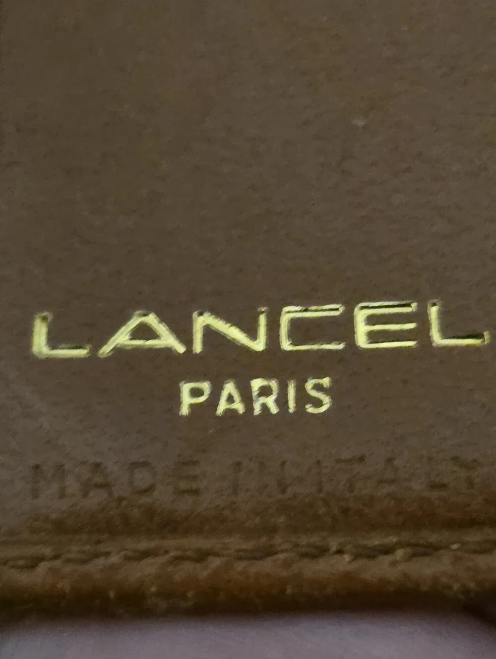 Lancel Vintage Canvas And Leather Bifold Mens Wallet